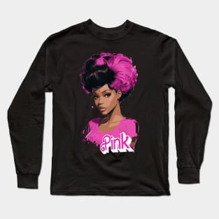 Afro Pink - UrbanPink Dolls Long Sleeve T-Shirt